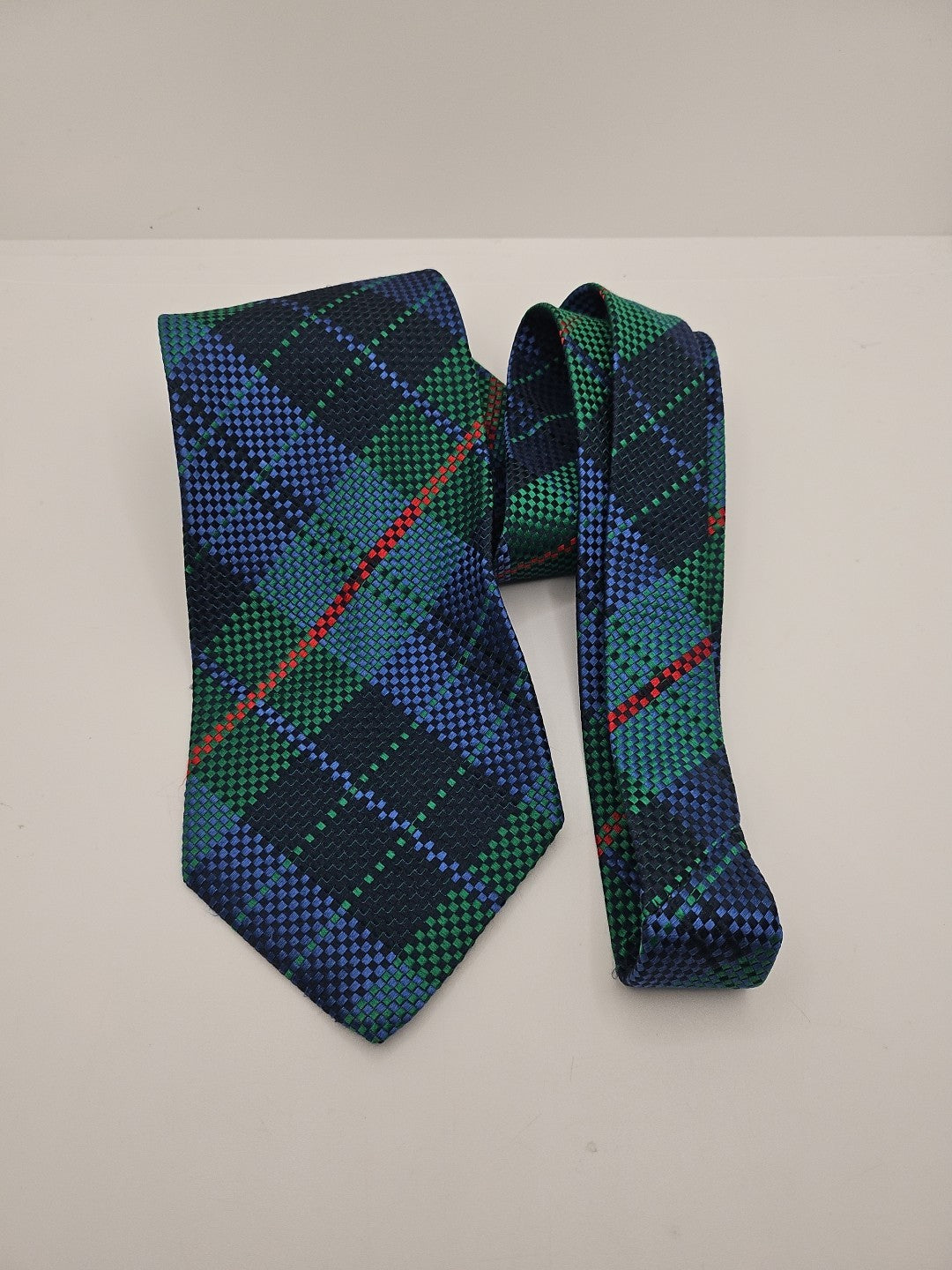 Liberty Tartan Geometric Pattern Wide Mens Silk Tie Wedding Formal Neck Tie BX13