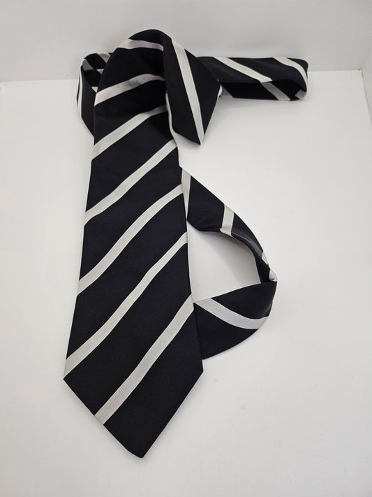 Christian Lacroix Blue Striped Silk Tie