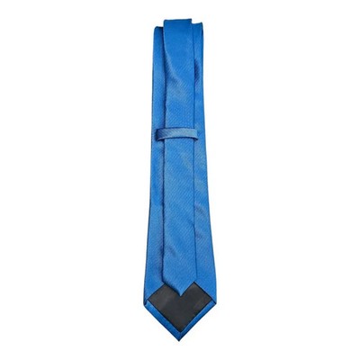 BHS Blue Plain Satin Style Tie Mens Vintage Retro Wedding Formal Designer Classic Necktie