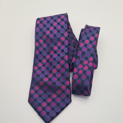 John Lewis Spotted Mens Silk Tie Classic Designer Necktie Formal Business BX1 Vintage Retro