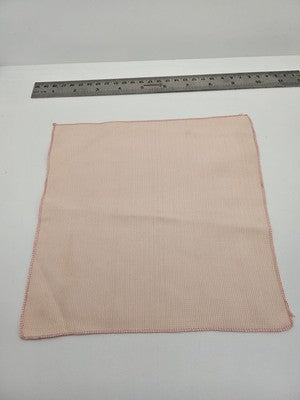 Mens Pink Pocket Square Plain Cotton Vtg Wedding Handkerchief Hankie Silk Formal Suit Vintage