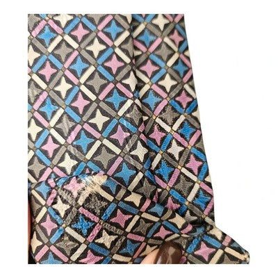 Santo Stefano Black Diamond Colourful Italian Silk Tie Mens Vintage Retro Wedding Formal