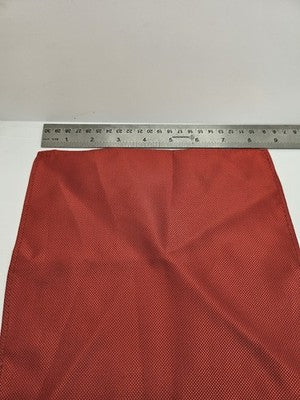 Mens Pocket Square Red Vtg Retro Wedding Pre-Loved Vintage Poly 8''-10'' Silk Handkerchief