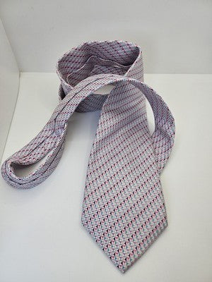 Charles Tyrwhitt Silk Tie Mens Pink Purple Geometric Triangles Wedding Neck Tie Vintage Retro