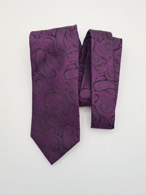 Savoy Tailors Purple Jacquard Mens Silk Tie Classic Designer Necktie BX1 Vintage Retro Wedding
