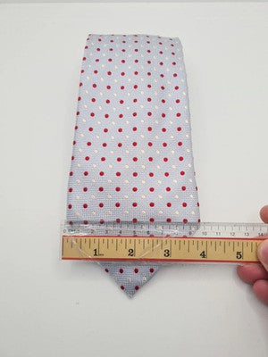 Canali Blue red Spotty Pattern Wide Mens Silk Tie Classic Designer Necktie BX10 Vintage Retro