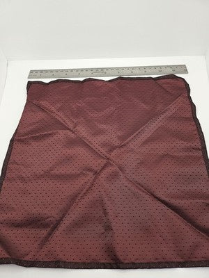 Mens Silk Pocket Square Brown Polka Dot Vtg Wedding Handkerchief Hankie Formal Suit Vintage