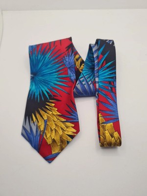 Novelty Paradise flower pattern Mens Silk Tie Classic Designer Necktie BX10 Vint Vintage Retro