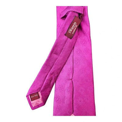 TM Lewin Purple Daisy Silk Tie Mens Vintage Retro Wedding Formal Designer Classic Necktie