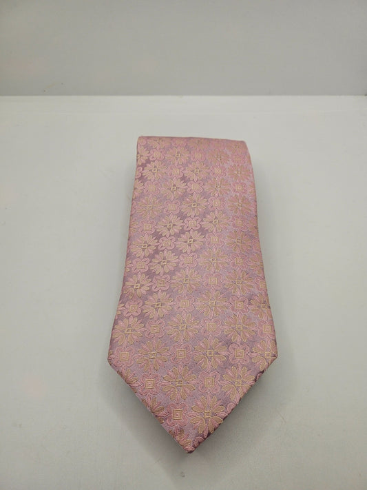 Ted Baker Endurance Silk Tie Mens Pink Geometric Floral Vintage Neck Tie BX15