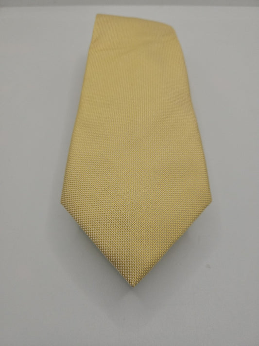 T.M Lewin Plain Yellow Mens Silk Tie Wedding Formal Neck Tie BX16