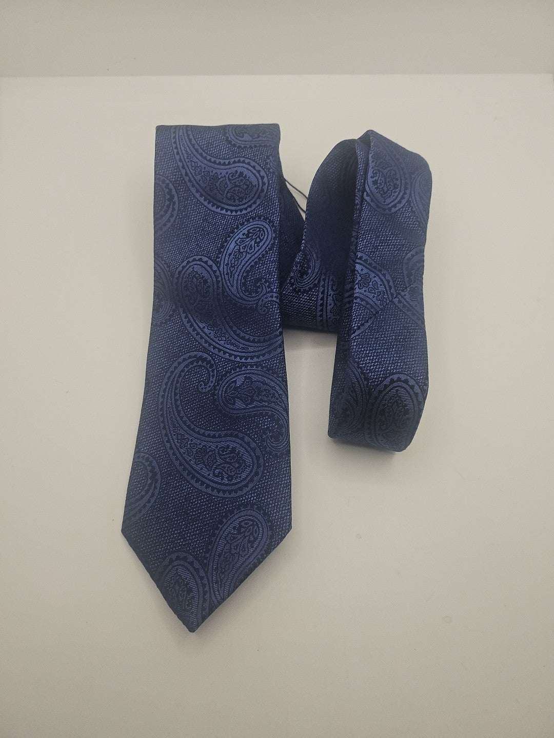 Charles Tyrwhitt Blue Paisley Jaquard Mens Silk Tie Wedding Formal Neck Tie BX13