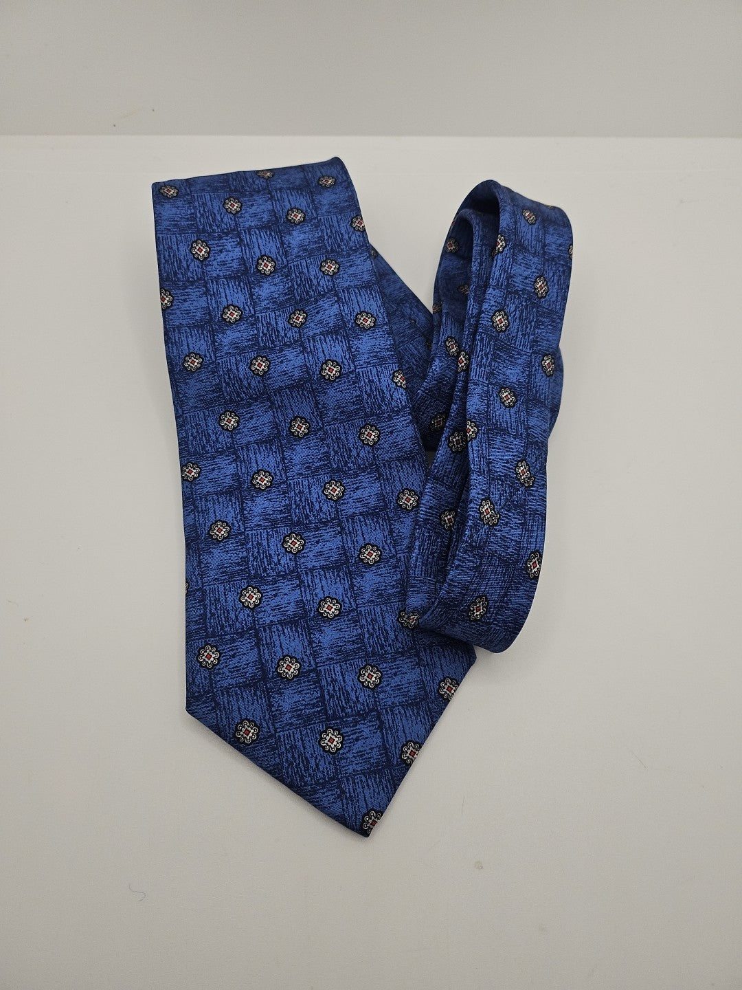 Charles Tyrwhitt Blue Flower Vintage Mens Silk Tie Wedding Formal Neck Tie BX13