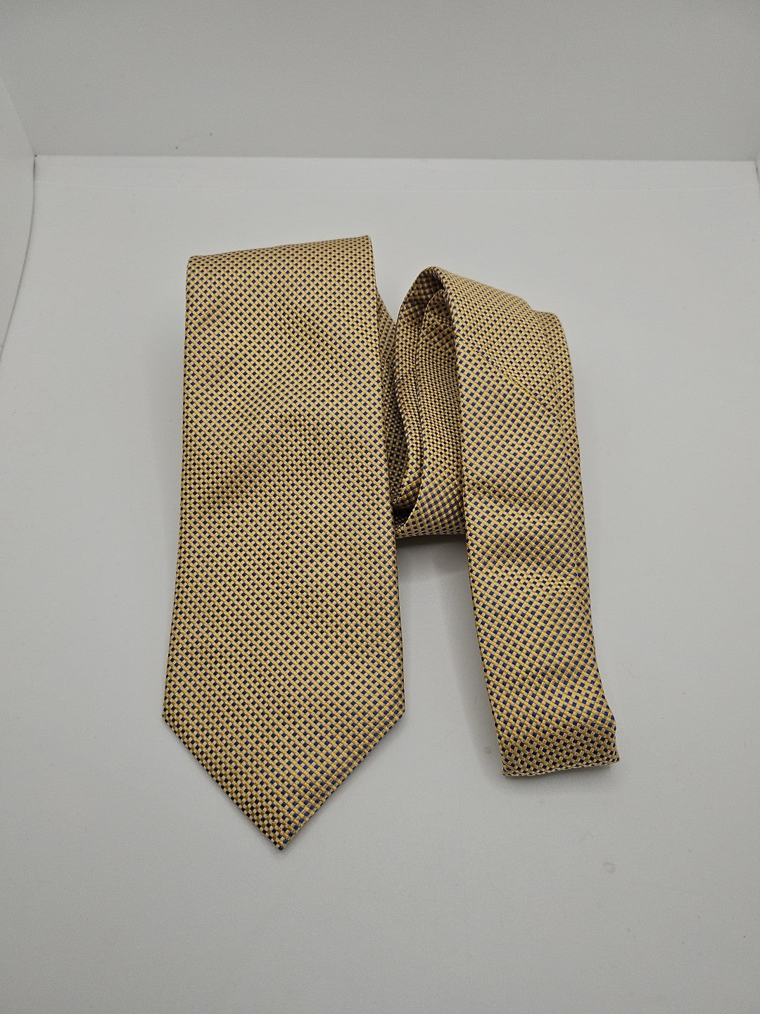 Charles Tyrwhitt NWT Yellow Diamond Mens Silk Tie Wedding Formal Neck Tie BX17