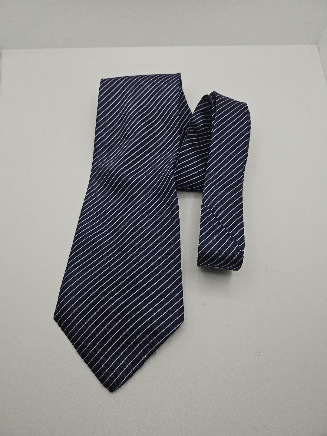Paul Smith Blue Stripe Wide Mens Silk Tie Wedding Formal Neck Tie BX18