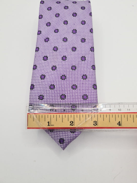 Christian Purple Spotted pattern Mens Silk Tie Classic Designer Necktie Spotted Vintage Mens Tie UK BX13