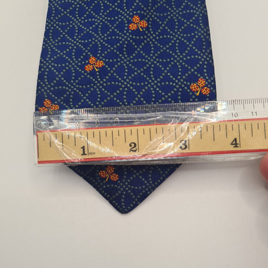 Rochas Paris Blue Mens Silk Tie Classic Designer Necktie Formal Business Vintage Mens Tie UK BX8