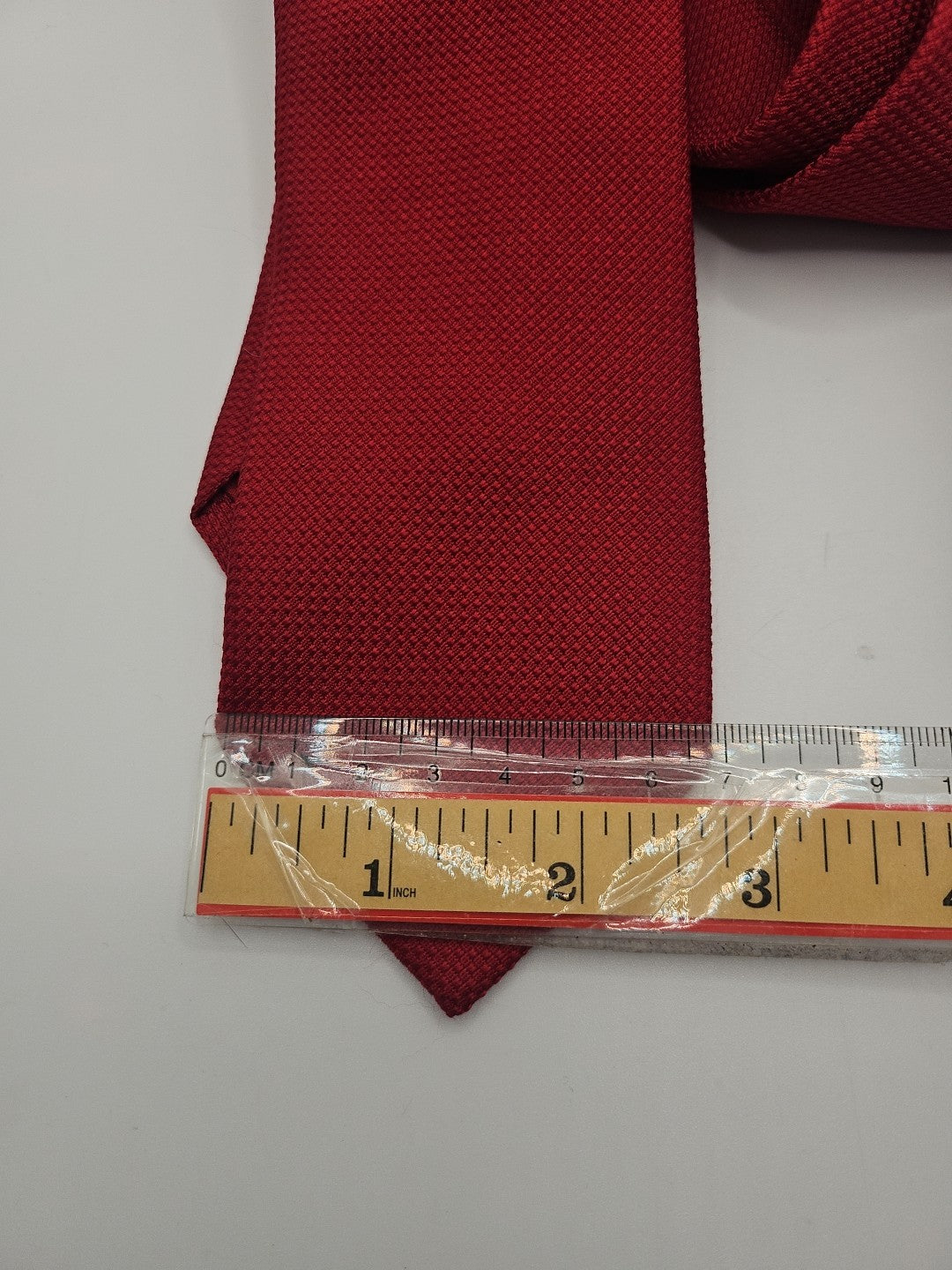 Red Plain Woven Mens Silk Tie Wedding Formal Neck Tie BX16