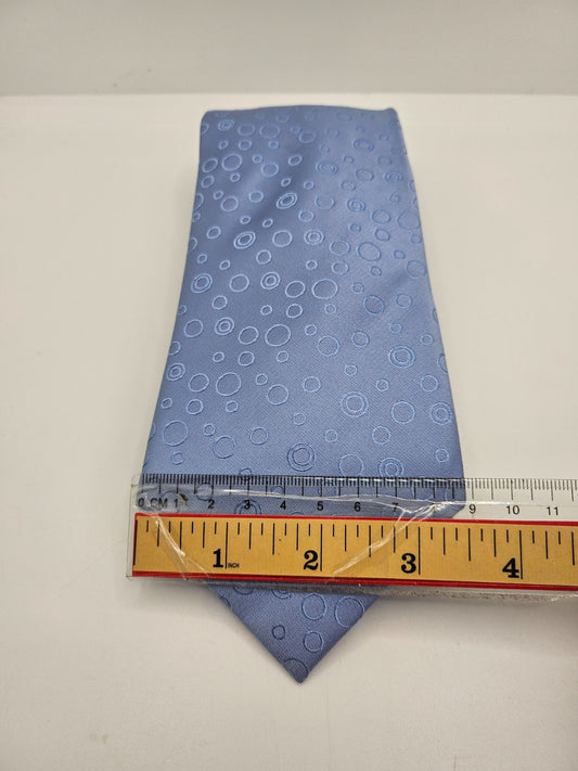 T.M. Lewin Blue Geometric Print Silk Tie