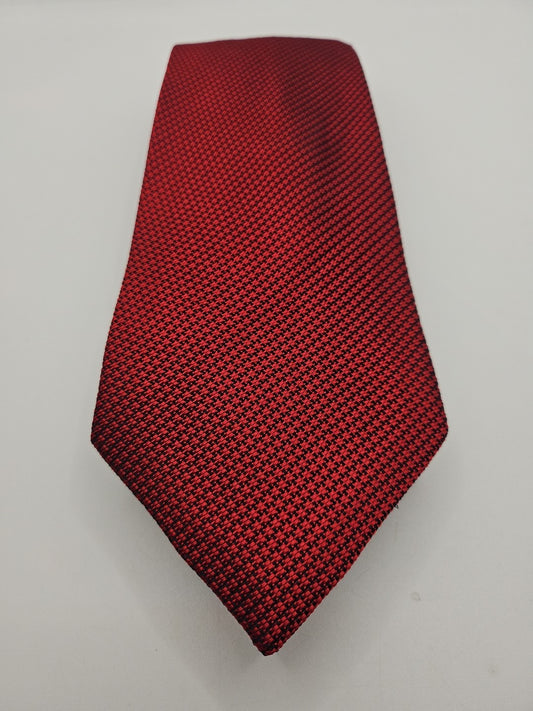 Charles Tyrwhitt Red Hounds Tooth Mens Silk Tie Wedding Formal Neck Tie BX17