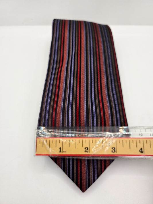 Vintage Ben Sherman Multi Striped Silk Tie — TieHard (view 2)