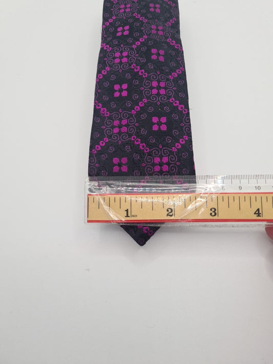William Hunt Purple Pattern Mens Silk Tie Classic Designer Necktie Formal Vintage Mens Tie UK BX6