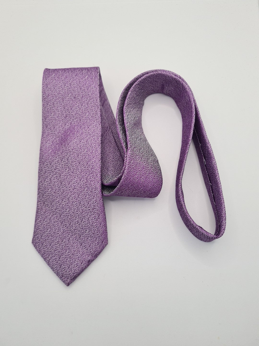 Ted Baker Purple Thin Wedding Silk Tie | Designer Mens Tie UK BX2