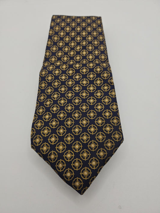 Liberty Vintage Blue Flower Pattern Mens Silk Tie Wedding Formal Neck Tie BX13
