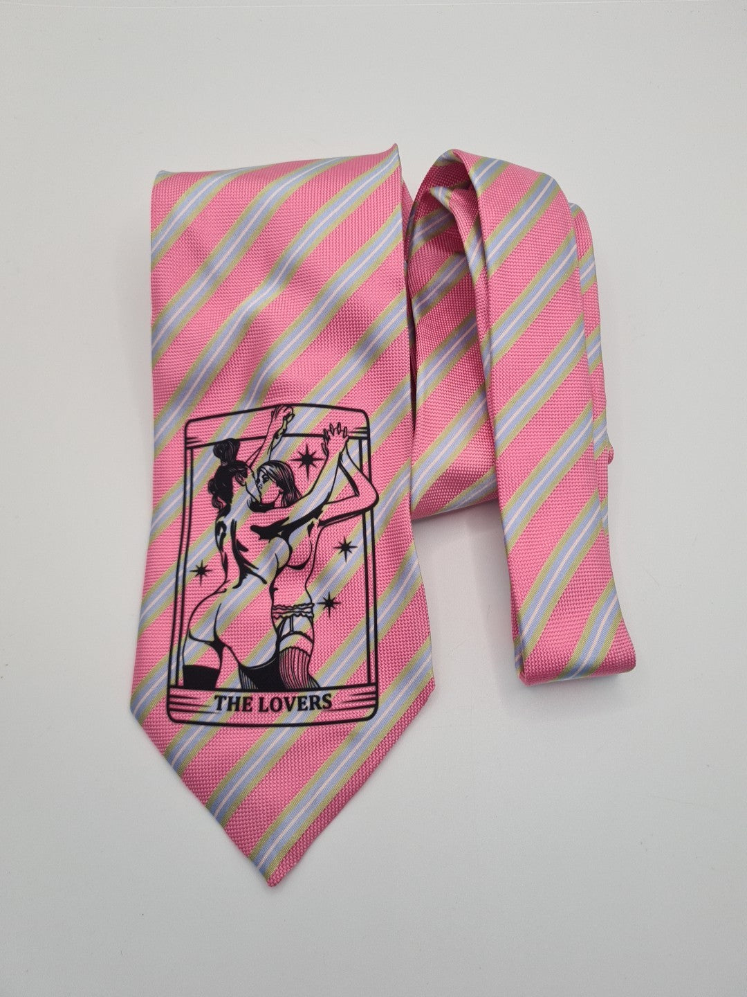 Pink Alternative Tie | Reworked Vintage Mens Tie UK | Statement Novelty Vintage Mens Tie UK BX13