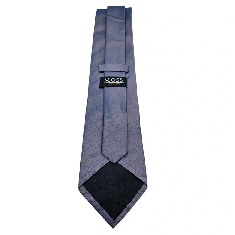 Moss Men's Two Tone Blue Silk Wedding formal Neck tie