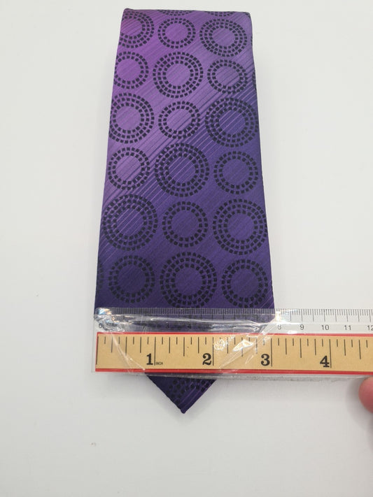 Ted Baker Purple Circle Mens Silk Tie Classic Designer Necktie Formal Vintage Mens Tie UK BX5