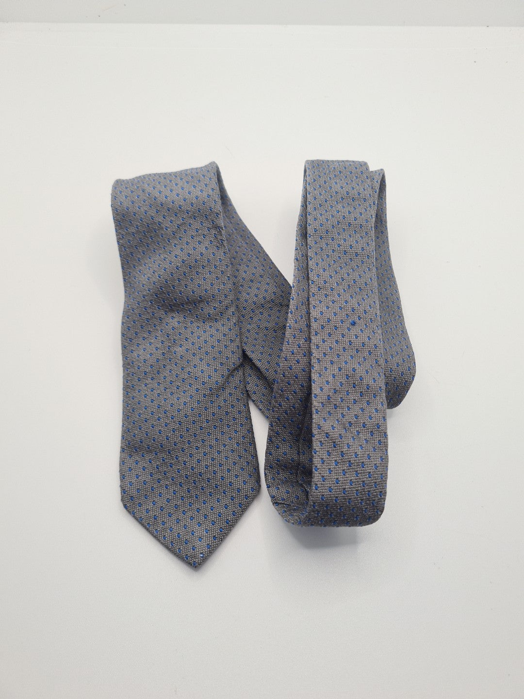 Hugo Boss Grey Skinny Mens Silk Tie Classic Designer Necktie Formal Vintage Mens Tie UK BX8