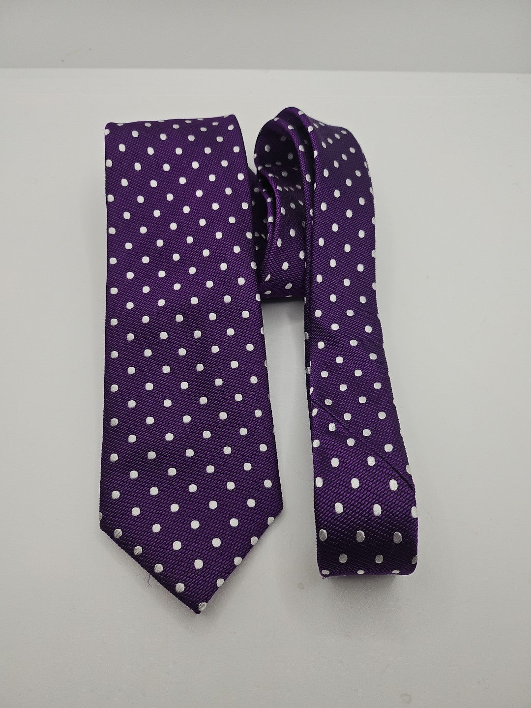 Van Buck Purple Spotted Red Label Mens Silk Tie Wedding Formal Neck Tie BX18