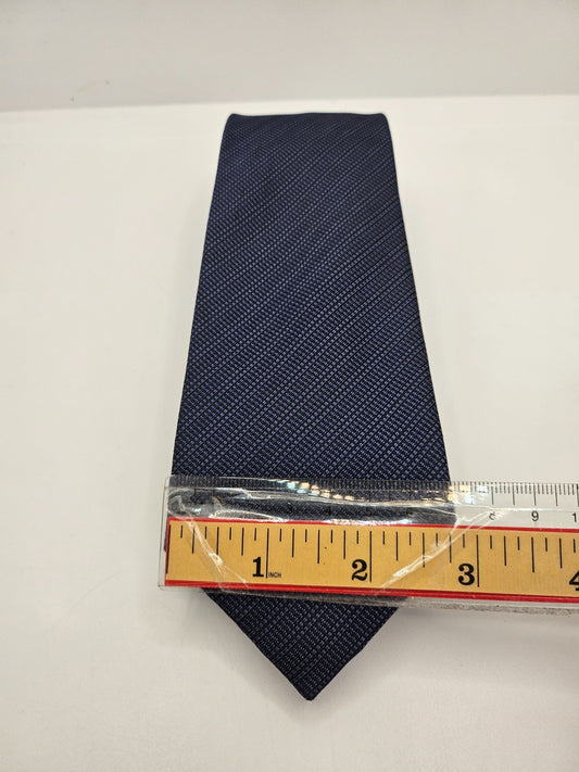 Ted Baker Knotted Silk Tie Men Blue Textured Micro Designer Wedding Necktie BX25