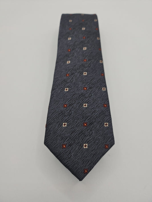 Penguin Grey Thin Mod Geometric Mens Silk Tie Wedding Formal Neck Tie BX16