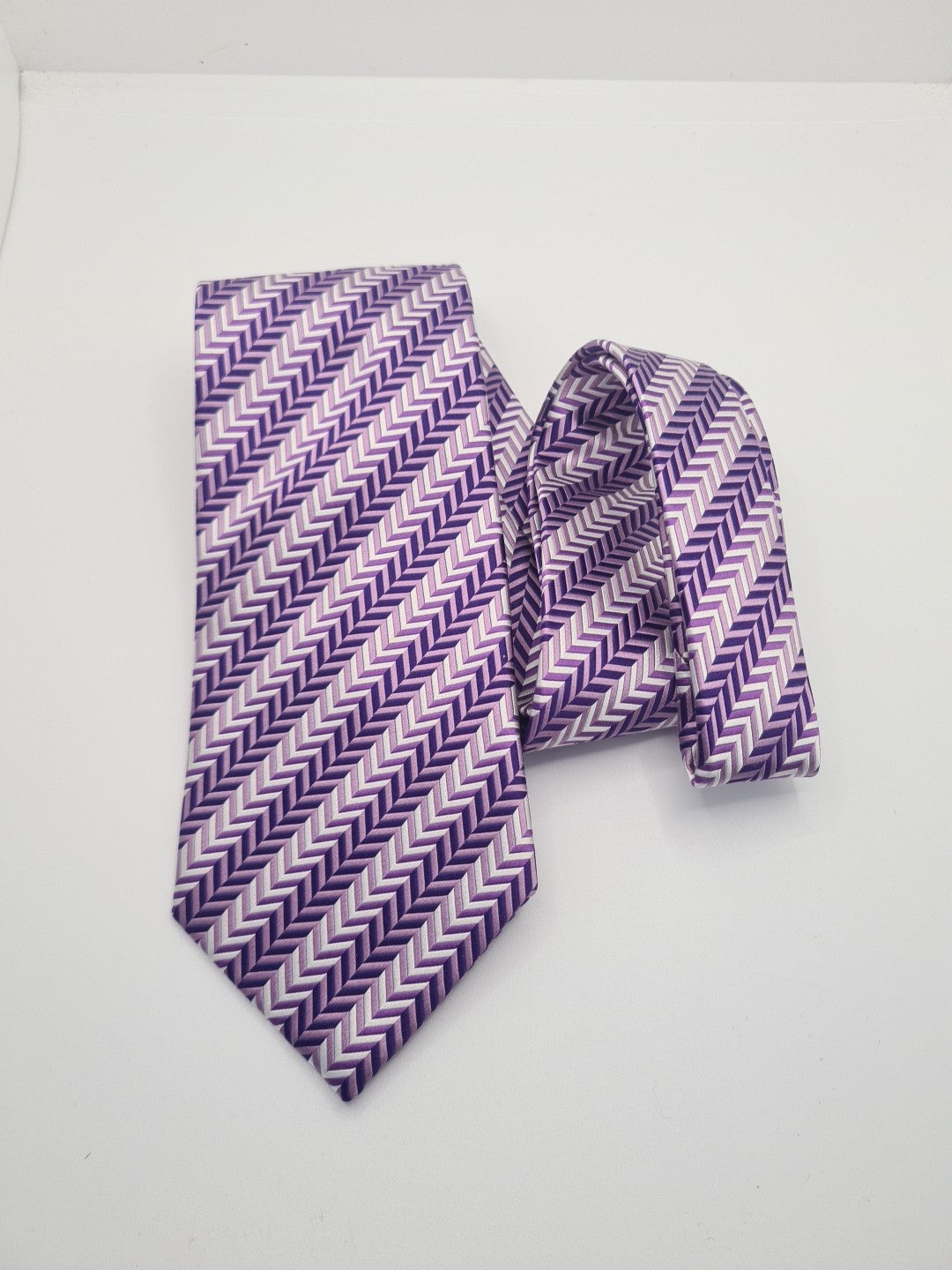 Hawes & Curtis Blue Purple Mens Silk Tie Classic Designer Necktie Formal Vintage Mens Tie UK BX3