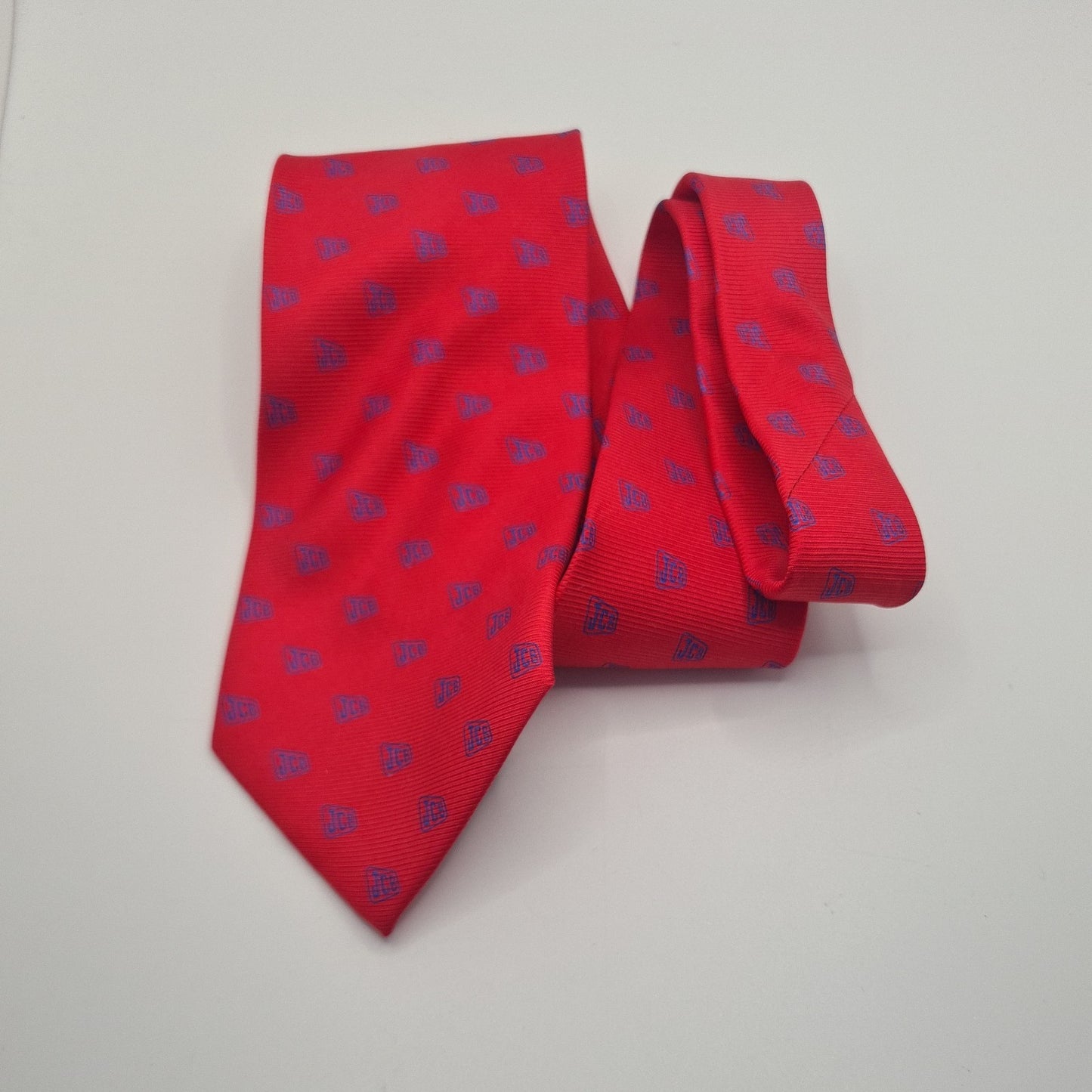 JCB Diggers Red Mens Silk Tie Classic Designer Necktie Formal Business Vintage Mens Tie UK BX8