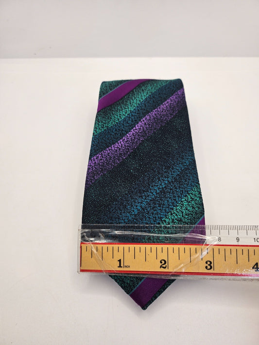 Vtg Mens Silk Tie Jose Piscador Multicolor Geometric Retro Wedding Neck Tie BX25