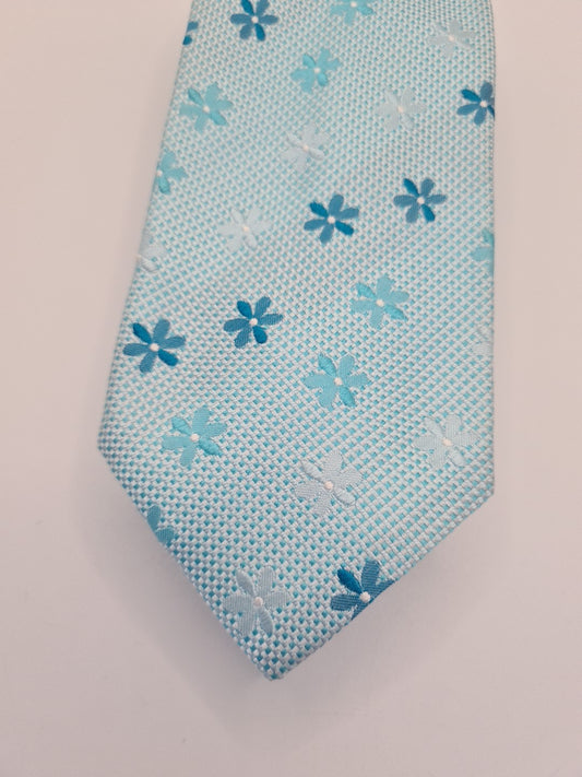 Altea Green Flower Pattern Silk Tie | Designer Mens Tie UK Vintage Mens Tie UK BX13