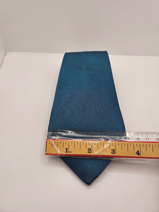 Charles Tyrwhitt Silk Tie Mens Teal Textured Designer Retro Wedding Necktie BX21
