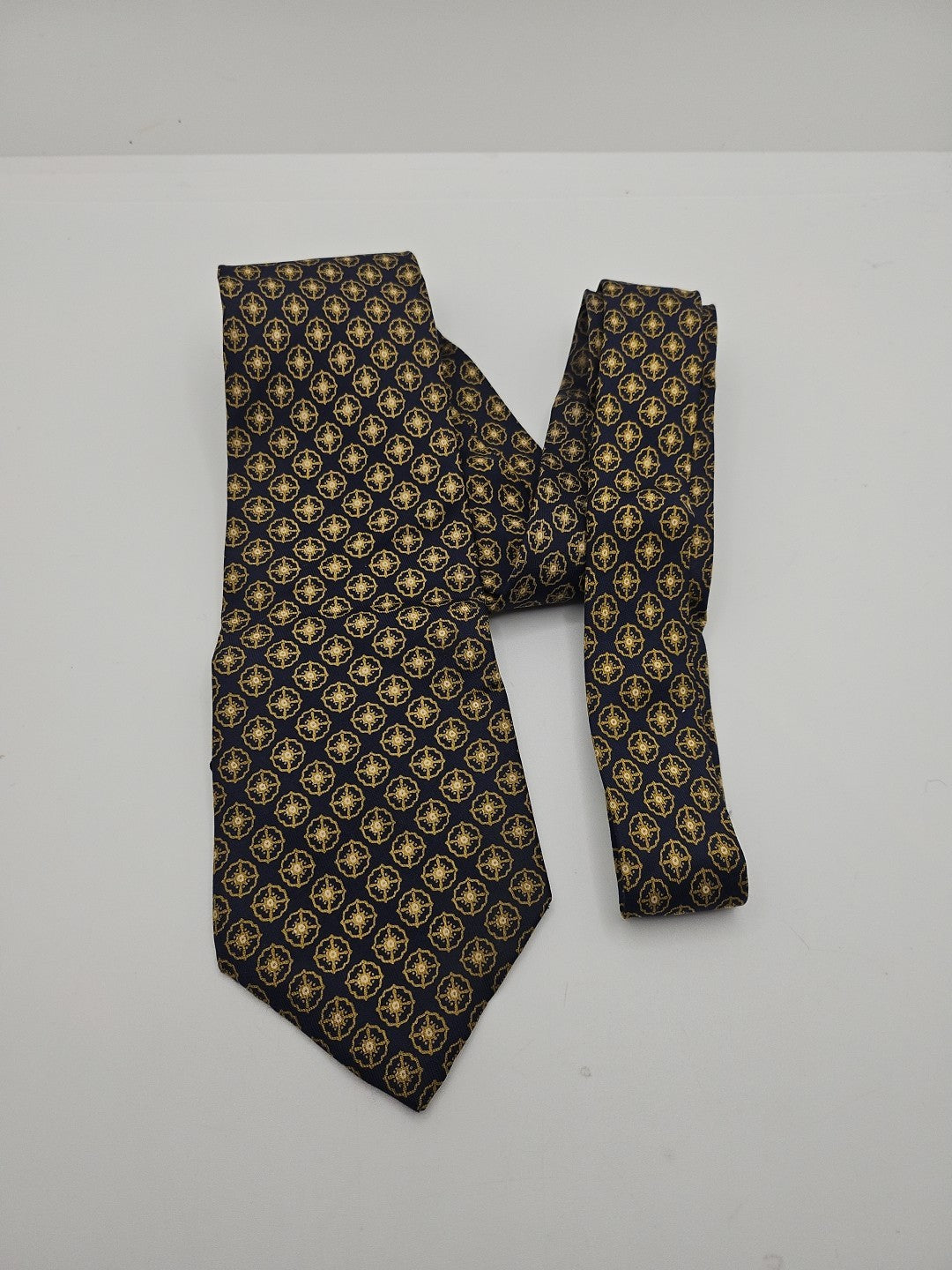 Liberty Vintage Blue Flower Pattern Mens Silk Tie Wedding Formal Neck Tie BX13