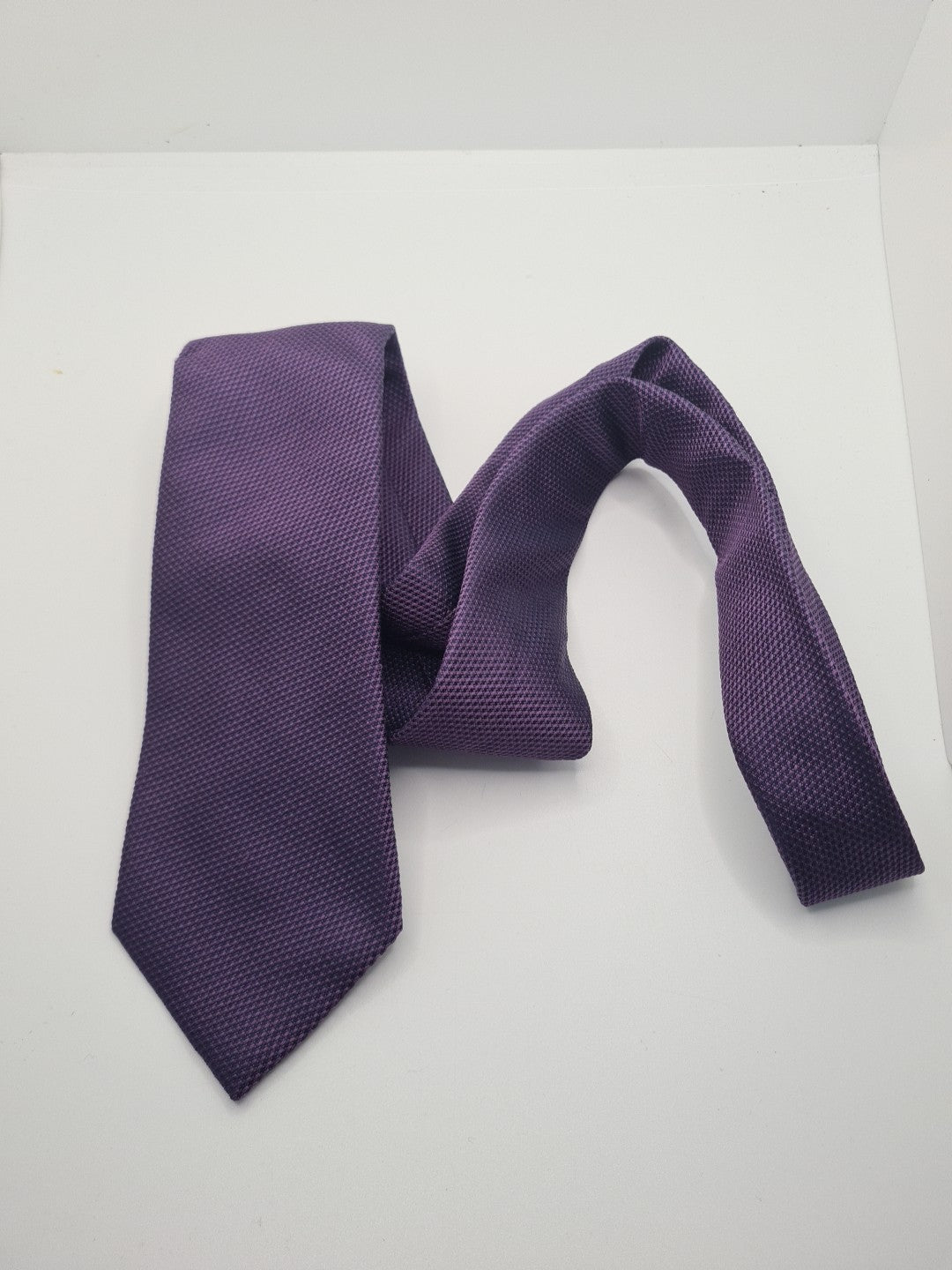 Charles Tyrwhitt Purple Pattern Mens Silk Tie Classic Designer Neck Formal Vintage Mens Tie UK BX6