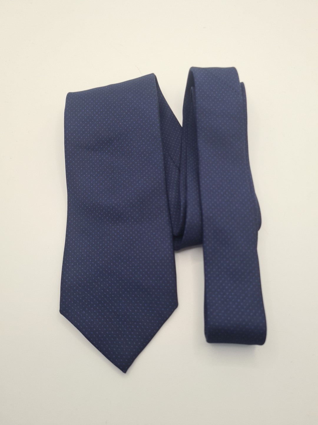 Fumangalli Blue Spotty Mens Silk Tie Classic Designer Necktie Formal Spotted Vintage Mens Tie UK BX1