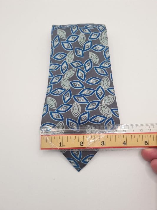 Aquascutum Vintge Pattern Mens Silk Tie Classic Designer Necktie Formal Vintage Mens Tie UK BX8