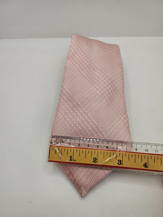 T.M. Lewin Silk Tie Mens Pink Designer Wedding Business Vintage Neck Tie BX23