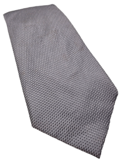 Charles Tyrwhitt Neutral Grey Textured Silk Tie