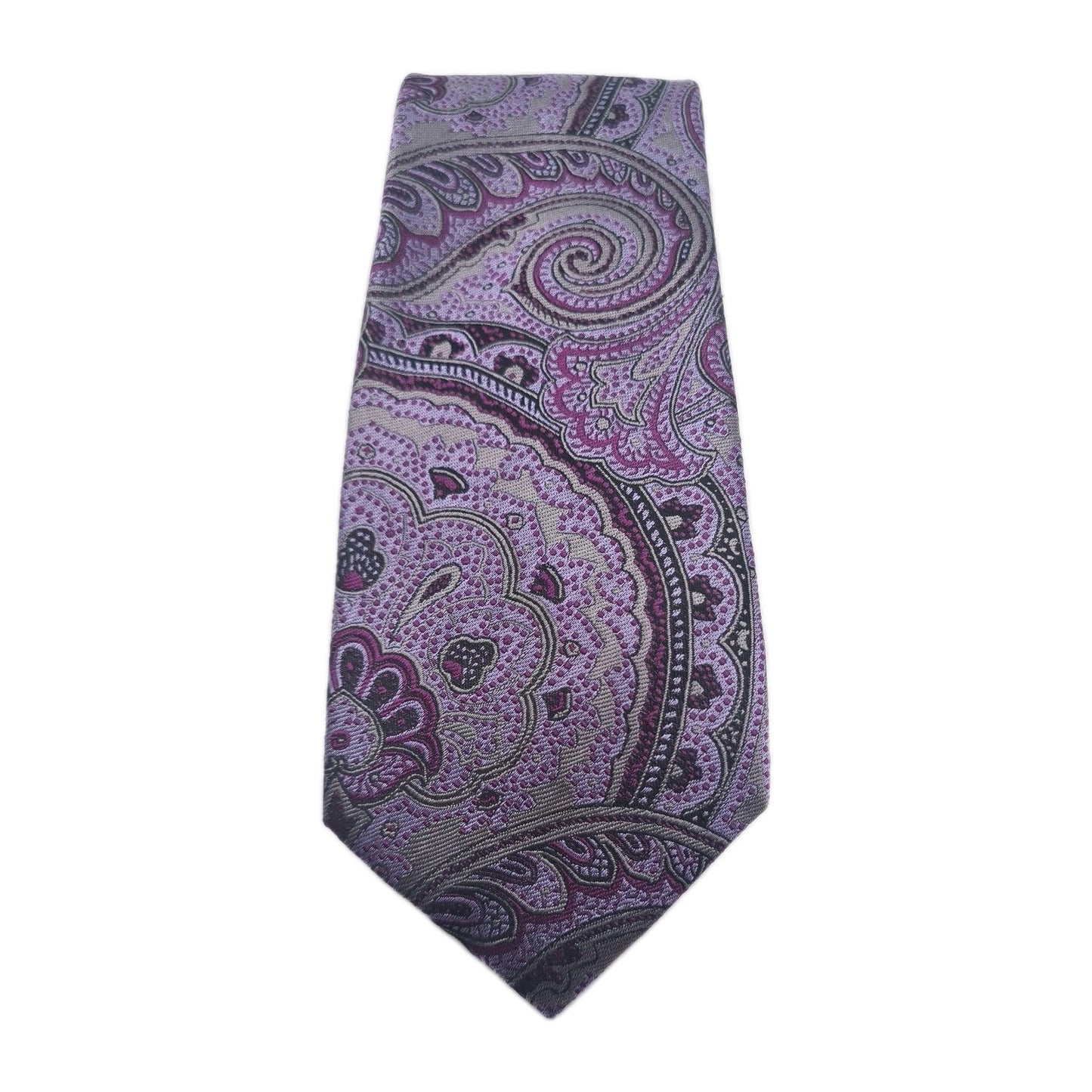 Chester Barrie Purple Mens Silk Tie Classic Designer Necktie Formal Business Vintage Mens Tie UK BX9