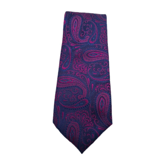 Alexandre Purple Blue Jacquard Mens Silk Tie Classic Designer Necktie Vintage Mens Tie UK BX11