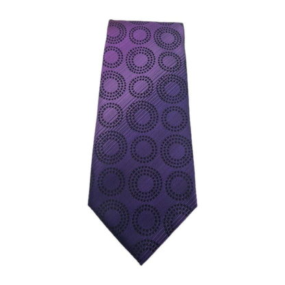 Ted Baker Purple Circle Mens Silk Tie Classic Designer Necktie Formal Vintage Mens Tie UK BX5