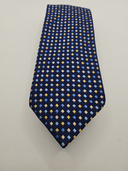 Charles Tyrwhitt Blue Diamond Mens Silk Tie Wedding Formal Neck Tie BX15